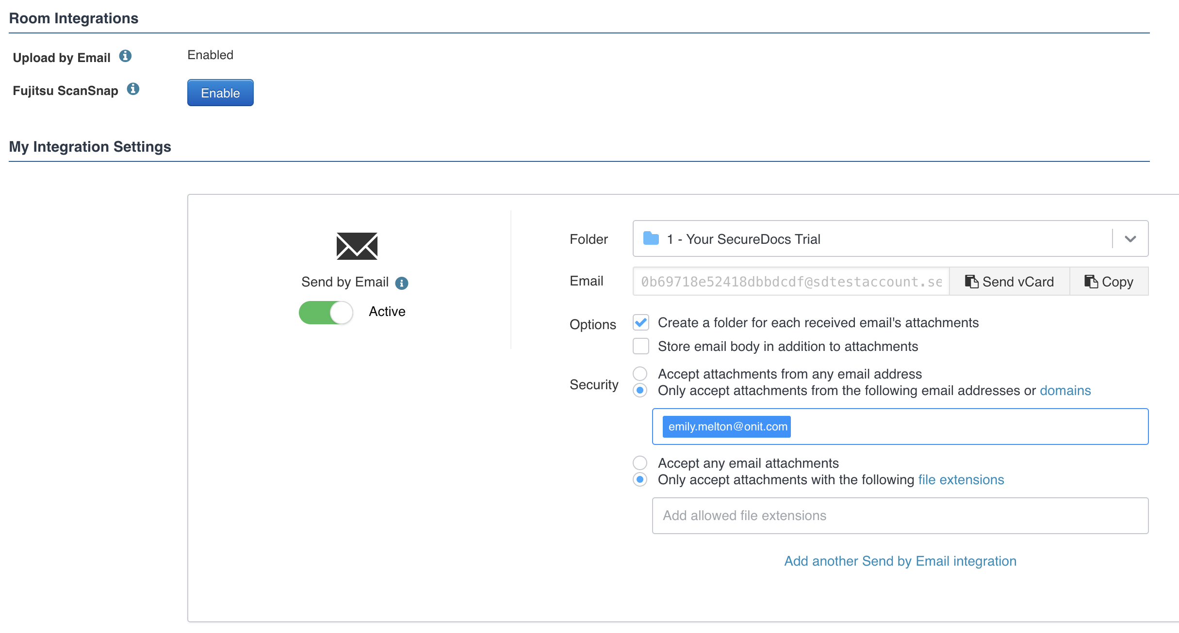 SecureDocs - How to Enable Upload by Email