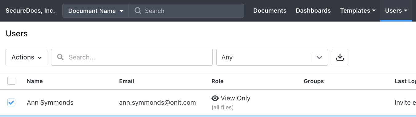 SecureDocs - How to Make an Existing User an Administrator