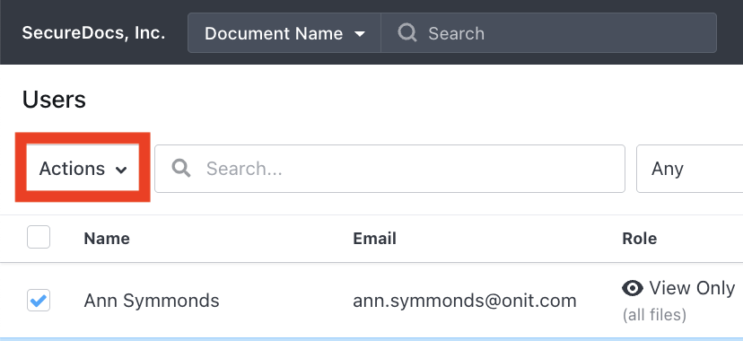 SecureDocs - How to Make an Existing User an Administrator