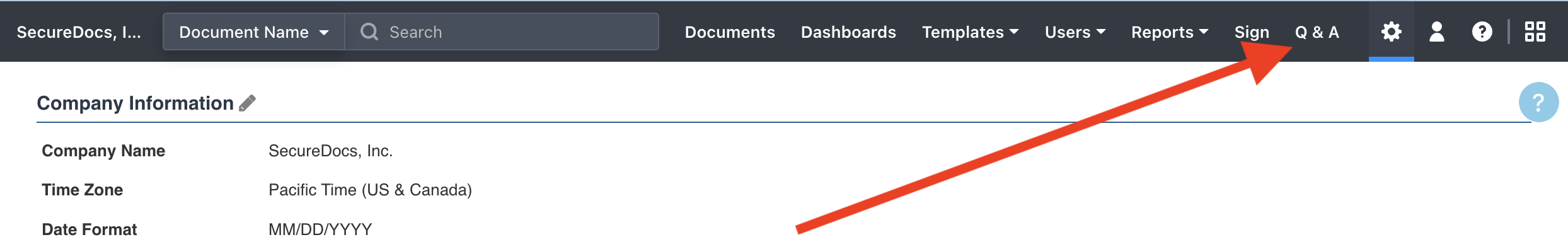 SecureDocs - How to Enable Q&A